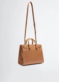 New Borsa con Manici Effetto Bamboo / Donna Borse A Tracolla