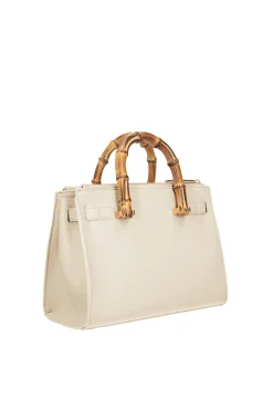 Online Borsa con Manici Effetto Bamboo / Donna Borse A Tracolla