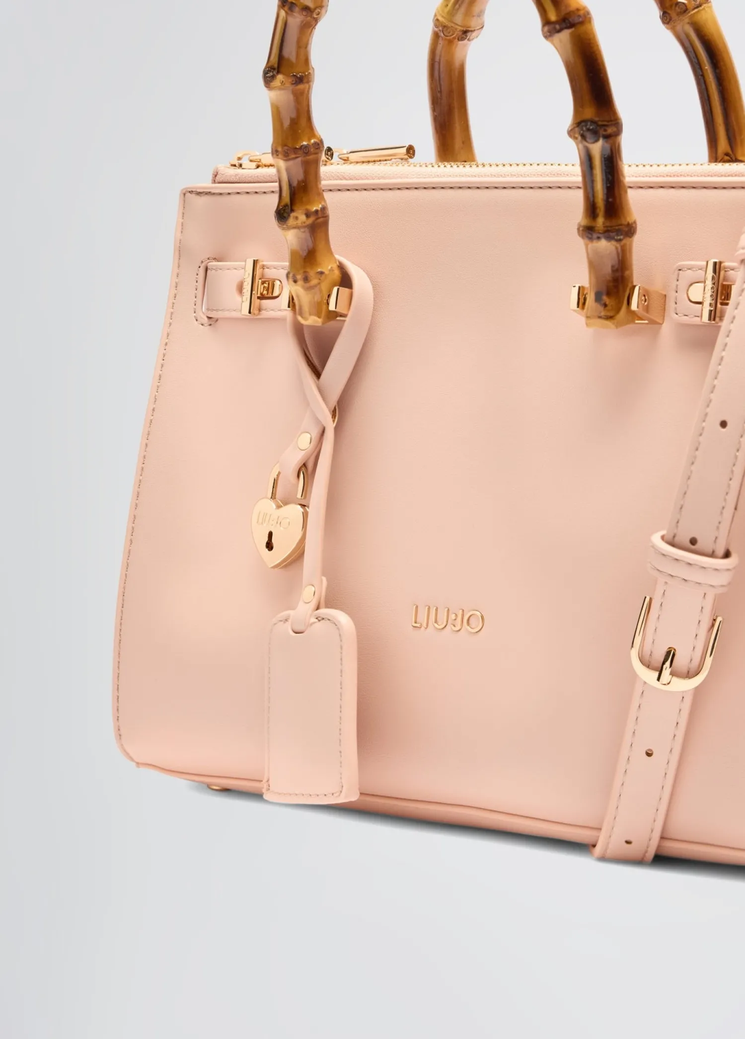Clearance Borsa con Manici Effetto Bamboo / Donna Borse A Tracolla