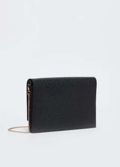 Outlet Borsa Nera a Tracolla con Logo / Donna Borse A Tracolla
