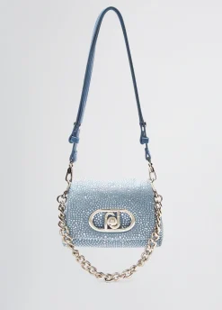 Online Borsa Piccola LaPuffy in Denim con Strass / Donna Borse A Tracolla|Denim