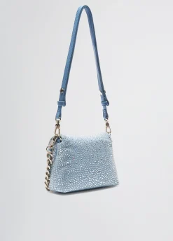 Online Borsa Piccola LaPuffy in Denim con Strass / Donna Borse A Tracolla|Denim