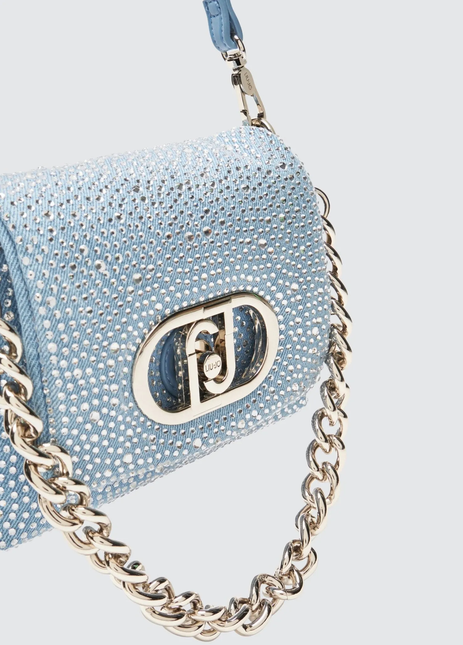 Online Borsa Piccola LaPuffy in Denim con Strass / Donna Borse A Tracolla|Denim