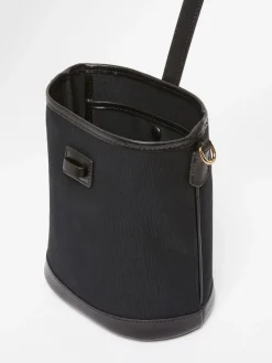 Clearance Borsa Secchiello in Canvas e Pelle / Donna Borse A Tracolla