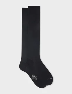 Discount Calze Lunghe in Cotone Chiffon / Uomo Calzini