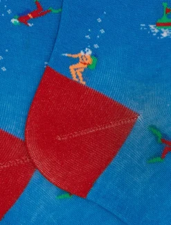 Calze Lunghe in Cotone con Fantasia / Uomo Calzini