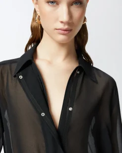Clearance Camicetta Leggera in Georgette / Donna Camicie