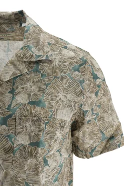 Outlet Camicia a Mezze Maniche con Fantasia / Uomo Camicie