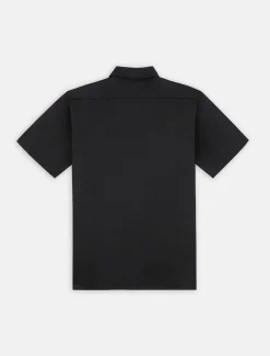 Outlet Camicia a Mezze Maniche in Twill / Uomo Camicie