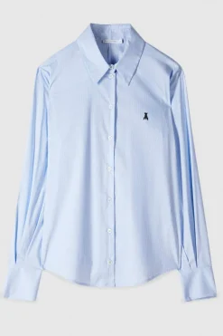 Hot Camicia a Righe con Spacco sul Retro / Donna Camicie