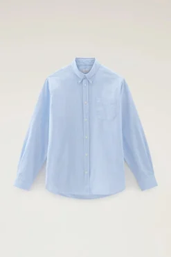 Sale Camicia a Righe in Misto Lino e Cotone / Uomo Camicie