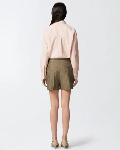 Outlet Camicia Bidport Oversize in Popeline a Righe / Donna Camicie