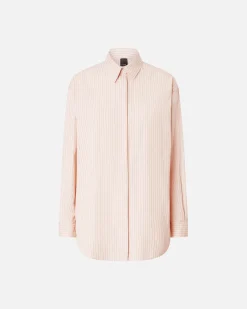 Outlet Camicia Bidport Oversize in Popeline a Righe / Donna Camicie