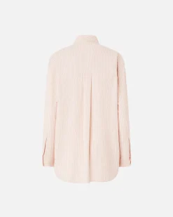 Outlet Camicia Bidport Oversize in Popeline a Righe / Donna Camicie