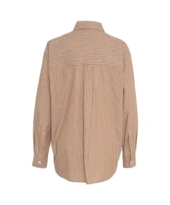 Online Camicia Bidport Oversize in Popeline a Righe / Donna Camicie