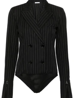 Online Camicia Body Gessato Doppiopetto / Donna Camicie