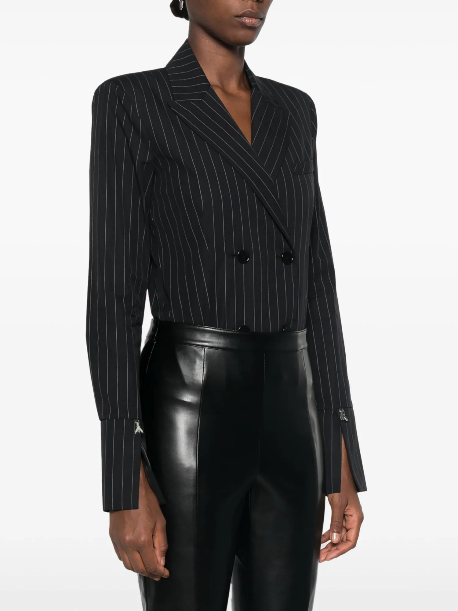 Online Camicia Body Gessato Doppiopetto / Donna Camicie
