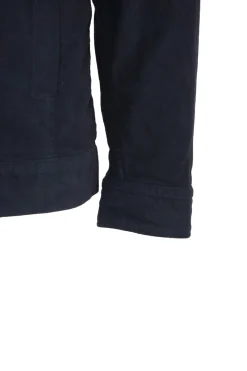Online Camicia con Effetto Velluto / Blu Uomo Camicie