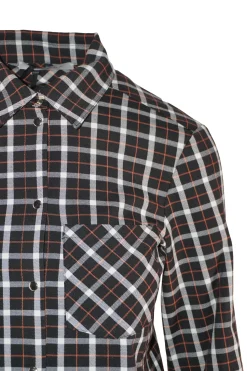 Discount Camicia con Fantasia / Nero Donna Camicie