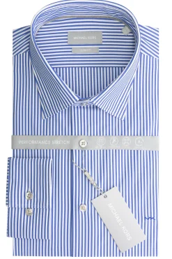 Sale Camicia con Fantasia a Righe / Blu Uomo Camicie