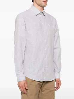 Best Camicia con Fantasia a Righe / Uomo Camicie