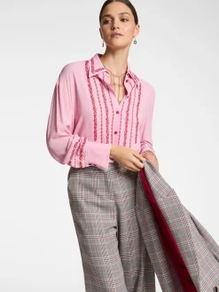 Outlet Camicia con Ricamo Floreale / Donna Camicie