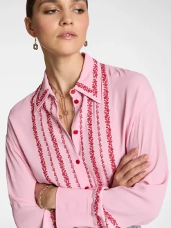 Outlet Camicia con Ricamo Floreale / Donna Camicie