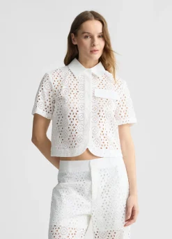 New Camicia Cropped con Ricami / Donna Camicie