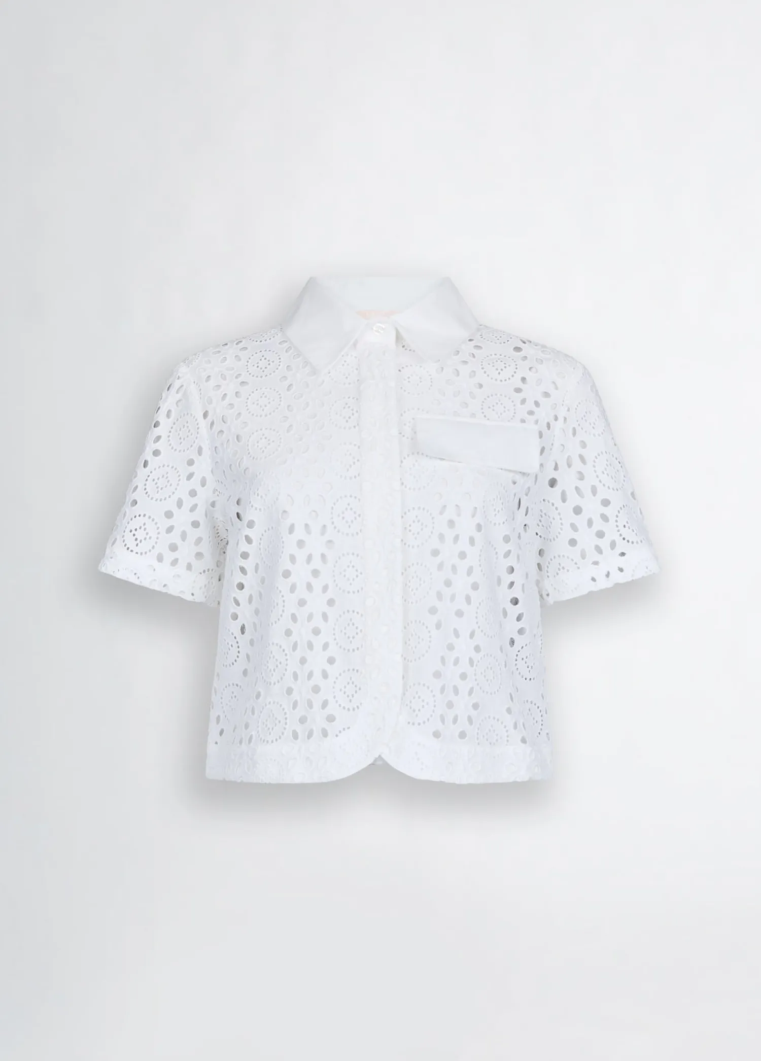 New Camicia Cropped con Ricami / Donna Camicie