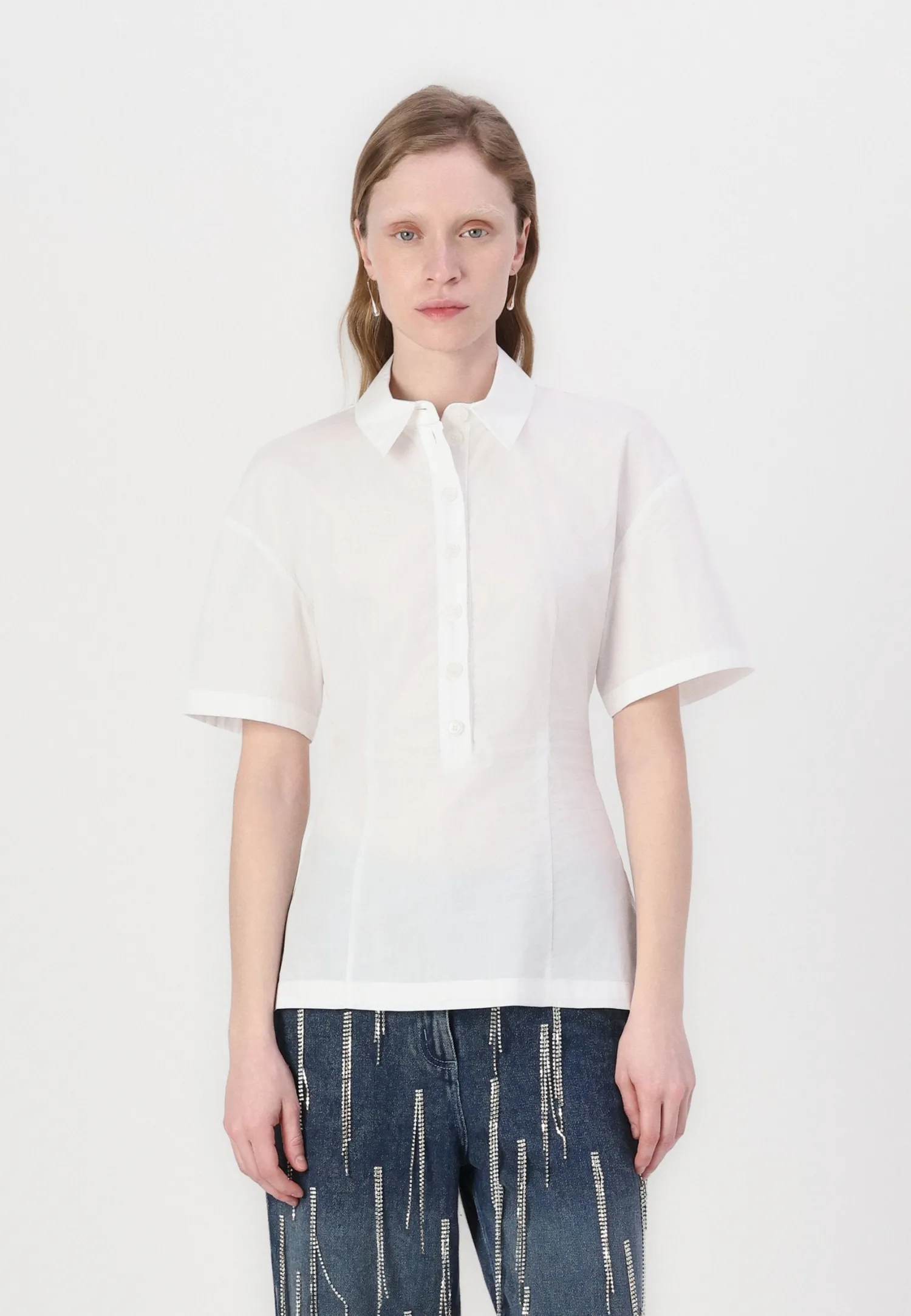 Hot Camicia in Cotone Mezze Maniche / Donna Camicie