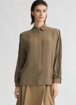Hot Camicia in Crepe de Chine / Donna Camicie