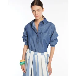 Online Camicia in Denim / Donna Denim|Camicie