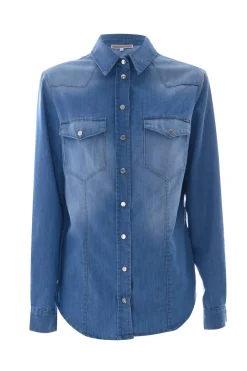 Sale Camicia in Denim / Donna Denim|Camicie