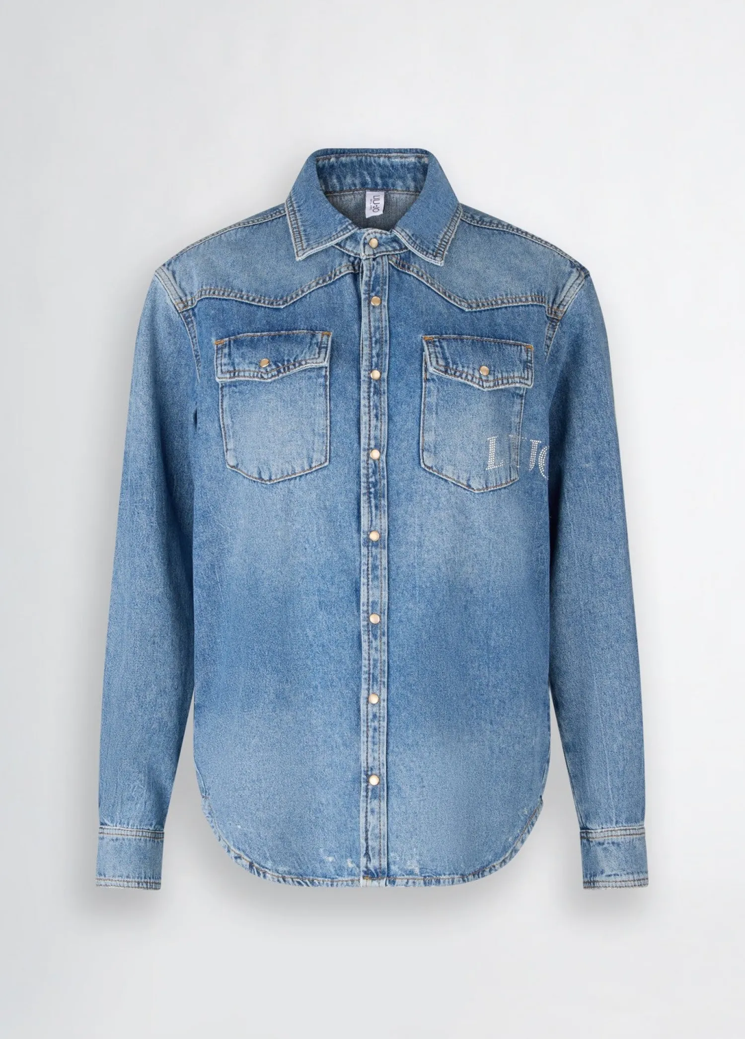 Outlet Camicia in Denim Overfit / Donna Denim|Camicie