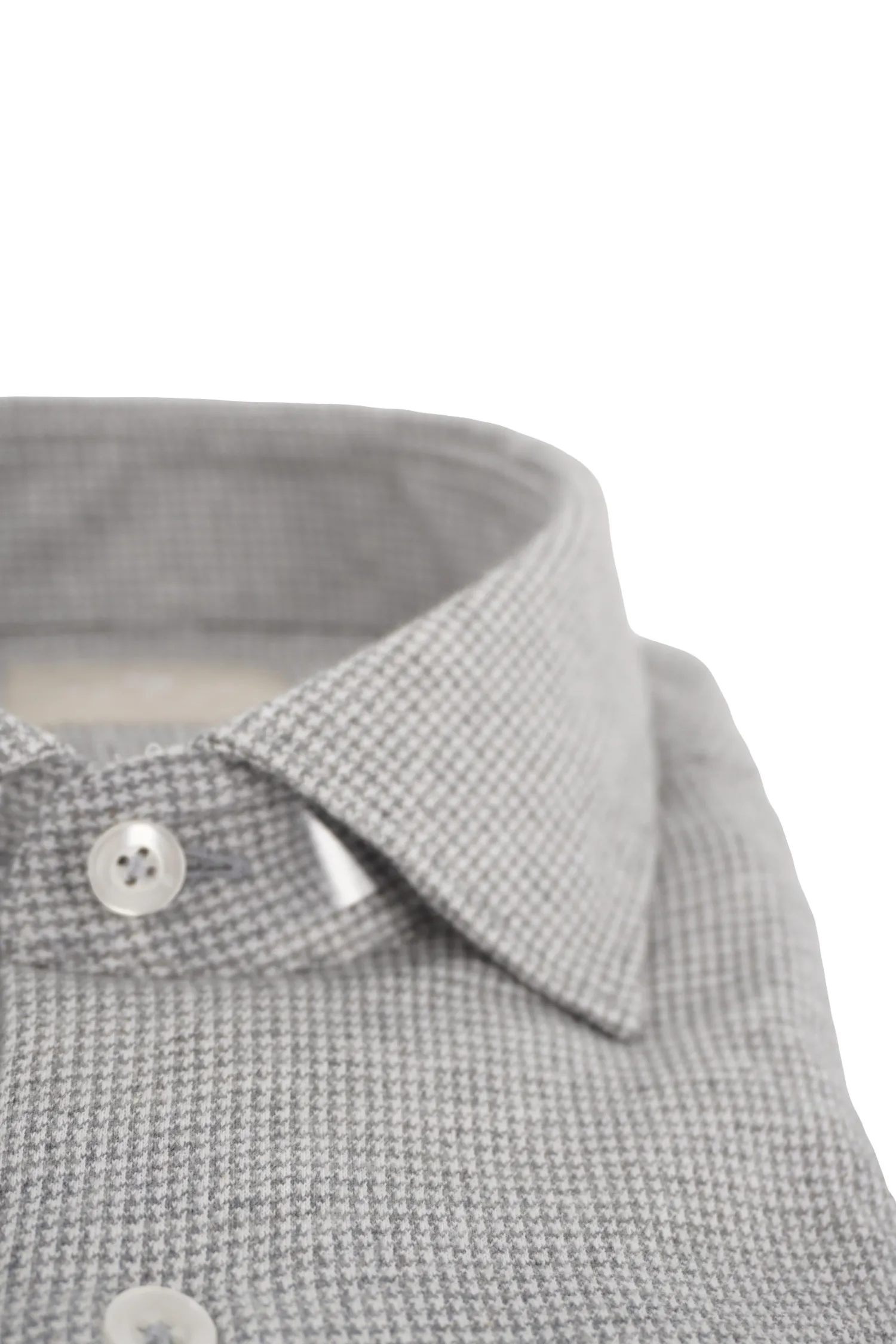 Online Camicia in Flanella con Fantasia / Grigio Uomo Camicie