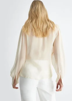 New Camicia in Georgette / Beige Donna Camicie