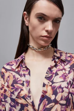 Sale Camicia in Georgette a Fantasia / Donna Camicie
