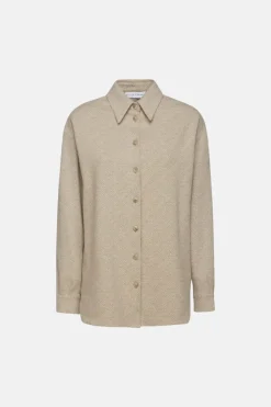 Sale Camicia in Jersey Jacquard / Beige Donna Camicie