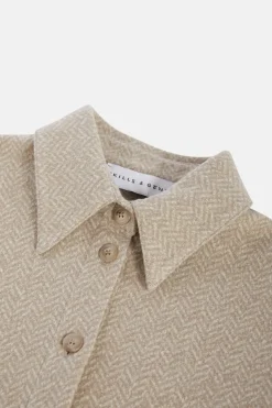 Sale Camicia in Jersey Jacquard / Beige Donna Camicie
