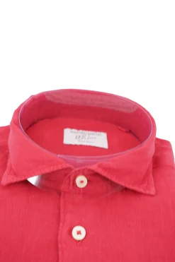 Online Camicia in Lino con Collo Morbido / Uomo Camicie