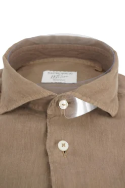 Best Camicia in Lino con Collo Morbido / Uomo Camicie