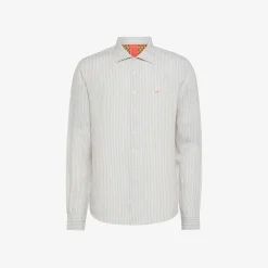 Online Camicia in Lino con Fantasia a Righe / Uomo T-shirt