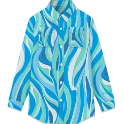 Best Camicia in Lino con Stampa / Donna Camicie