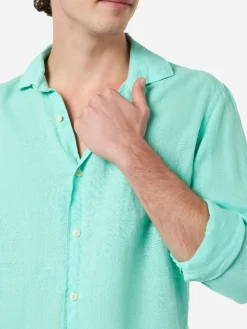 Camicia in Lino Regular Fit / Uomo Camicie