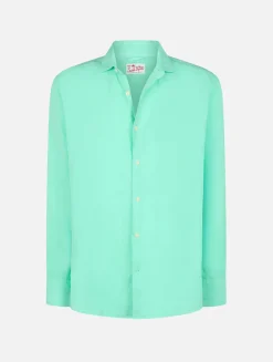 Camicia in Lino Regular Fit / Uomo Camicie