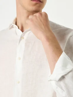 New Camicia in Lino Regular Fit / Uomo Camicie