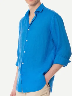 Sale Camicia in Lino Regular Fit / Uomo Camicie