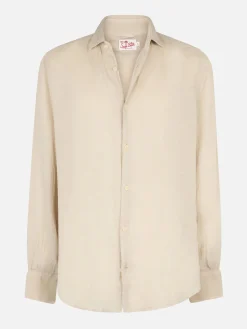 Outlet Camicia in Lino Regular Fit / Uomo Camicie