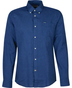 Outlet Camicia in Misto Lino con Taschino / Uomo Camicie