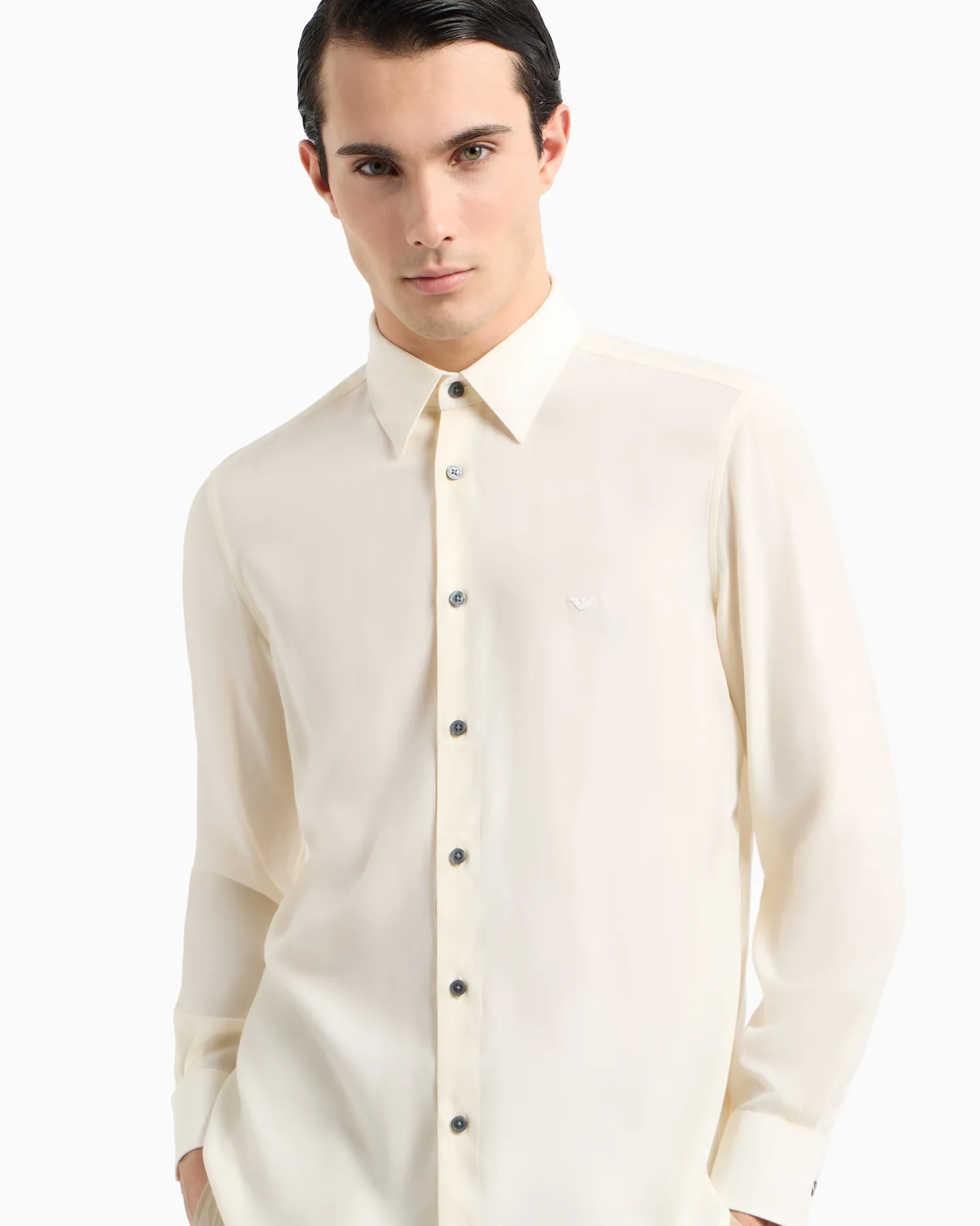 Sale Camicia in Misto Lyocell e Viscosa / Uomo Camicie